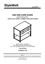 Предварительный просмотр 1 страницы StyleWell JS-3437-A Use And Care Manual