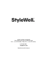 Предварительный просмотр 8 страницы StyleWell SR9002BK Use And Care Manual