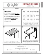 Preview for 2 page of Stylish Avila-S-414T Installation Manual