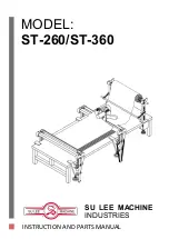 SU LEE MACHINE ST-260 Instructions And Parts Manual preview