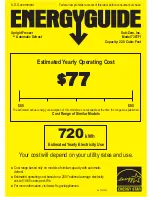Sub-Zero 700TCI Energy Manual preview