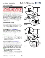 Preview for 5 page of Sub-Zero Sub-Zero BI series Installation Information