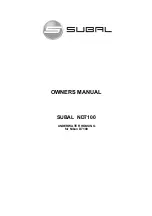 Preview for 1 page of Subal ND7100 Owner'S Manual