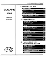 Subaru 1989 3-Door Service Manual preview