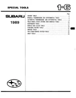 Предварительный просмотр 89 страницы Subaru 1989 3-Door Service Manual