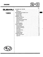 Предварительный просмотр 141 страницы Subaru 1989 3-Door Service Manual