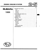 Предварительный просмотр 197 страницы Subaru 1989 3-Door Service Manual