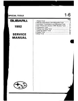 Предварительный просмотр 97 страницы Subaru 1992 Legacy Service Manual