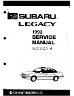 Предварительный просмотр 123 страницы Subaru 1992 Legacy Service Manual