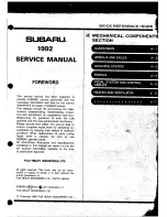 Предварительный просмотр 124 страницы Subaru 1992 Legacy Service Manual