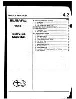 Предварительный просмотр 166 страницы Subaru 1992 Legacy Service Manual