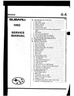 Предварительный просмотр 258 страницы Subaru 1992 Legacy Service Manual