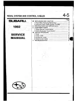 Предварительный просмотр 362 страницы Subaru 1992 Legacy Service Manual