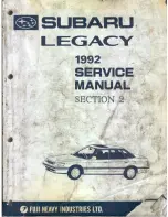 Предварительный просмотр 415 страницы Subaru 1992 Legacy Service Manual