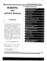 Предварительный просмотр 416 страницы Subaru 1992 Legacy Service Manual