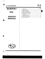 Предварительный просмотр 446 страницы Subaru 1992 Legacy Service Manual