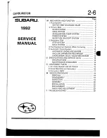 Предварительный просмотр 618 страницы Subaru 1992 Legacy Service Manual