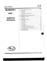 Предварительный просмотр 937 страницы Subaru 1992 Legacy Service Manual