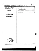 Предварительный просмотр 997 страницы Subaru 1992 Legacy Service Manual