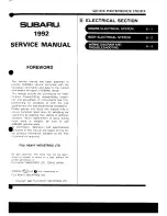 Предварительный просмотр 1035 страницы Subaru 1992 Legacy Service Manual