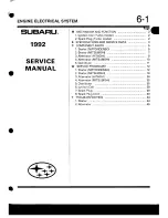 Предварительный просмотр 1039 страницы Subaru 1992 Legacy Service Manual