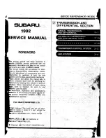 Предварительный просмотр 1318 страницы Subaru 1992 Legacy Service Manual