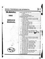 Предварительный просмотр 1320 страницы Subaru 1992 Legacy Service Manual