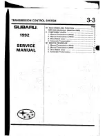 Предварительный просмотр 1387 страницы Subaru 1992 Legacy Service Manual