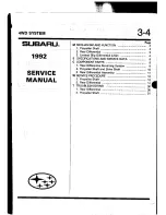 Предварительный просмотр 1396 страницы Subaru 1992 Legacy Service Manual