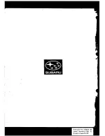 Предварительный просмотр 1427 страницы Subaru 1992 Legacy Service Manual