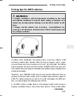 Предварительный просмотр 207 страницы Subaru 2000 Impreza Owner'S Manual