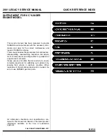 Subaru 2001 LEGACY Service Manual предпросмотр