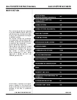 Subaru 2004 Forester Service Manual предпросмотр