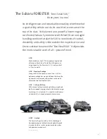 Предварительный просмотр 5 страницы Subaru 2007 FORESTER 2.5 X Brochure & Specs