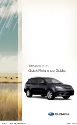 Предварительный просмотр 1 страницы Subaru 2011 Tribeca Owner'S Manual