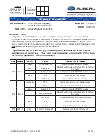 Предварительный просмотр 1 страницы Subaru 2012 - 2013MY Impreza Service Bulletin