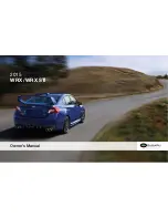 Предварительный просмотр 1 страницы Subaru 2015 WRX STI Owner'S Manual