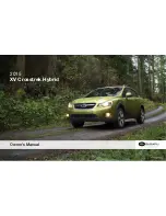 Предварительный просмотр 1 страницы Subaru 2015 XV Crosstrek Owner'S Manual