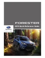 Subaru 2016 Forester Quick Reference Manual предпросмотр