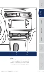 Предварительный просмотр 9 страницы Subaru 2016 Legacy Quick Reference Manual