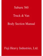 Предварительный просмотр 1 страницы Subaru 360 Truck Body Section Manual