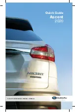 Предварительный просмотр 1 страницы Subaru Ascent 2020 Quick Manual