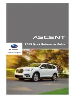 Subaru ascent Quick Reference Manual предпросмотр