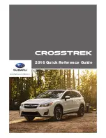 Subaru Crosstrek 2016 Quick Reference Manual preview