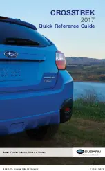 Subaru CROSSTREK 2017 Quick Reference Manual предпросмотр