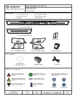 Предварительный просмотр 1 страницы Subaru E101SFL100 Installation Instructions Manual