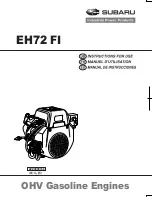 Предварительный просмотр 1 страницы Subaru EH72 FI Instructions For Use Manual