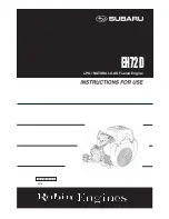 Subaru EH72D Instructions For Use Manual preview