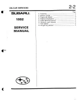 Предварительный просмотр 33 страницы Subaru EJ22 Repair Manual