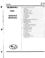 Предварительный просмотр 41 страницы Subaru EJ22 Repair Manual